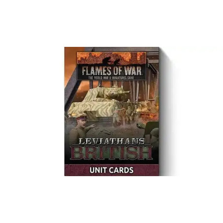Late War Leviathans: British Unit Cards (34x Cards)
