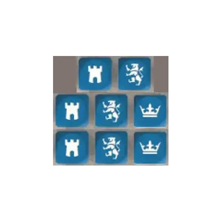 SAGA Medieval Dice - Blue (8)