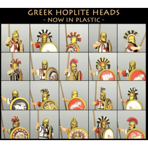 Greek Hoplite Heads x 56