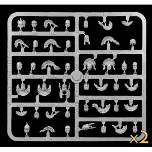 Greek Hoplite Heads x 56