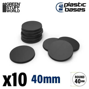 Plastic Bases - Round 40mm (10)