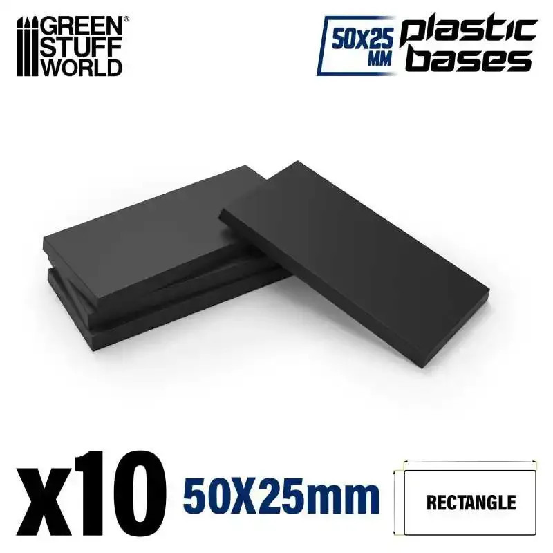 Plastic Bases - Rectangular 25x50 (10)