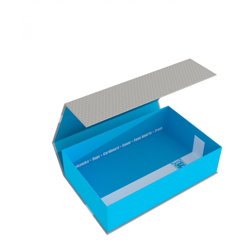 Magnetic Box half-size 75 mm blue empty