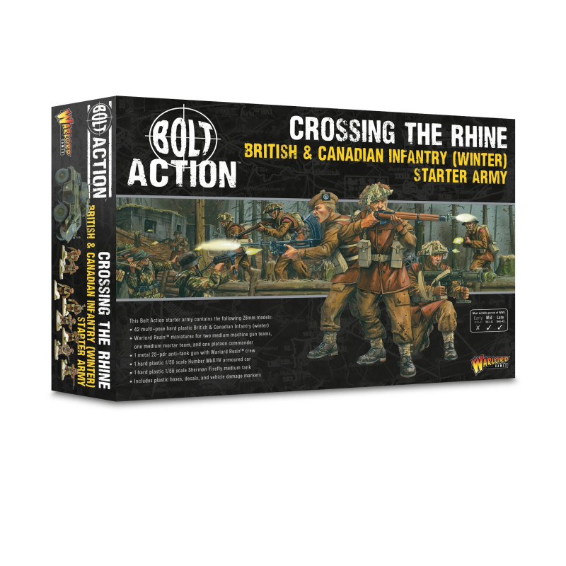 British & Canadian Infantry (Winter) Starter Army "Crossing The Rhine"