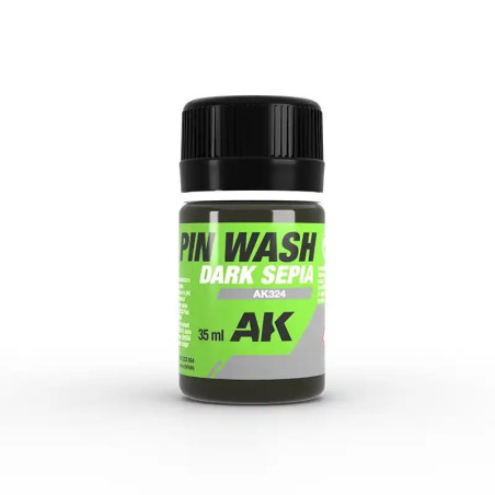 Dark Sepia Pin Wash