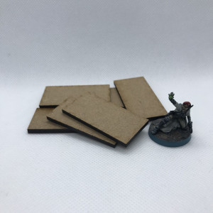50x25mm MDF-bas, Rektangulär