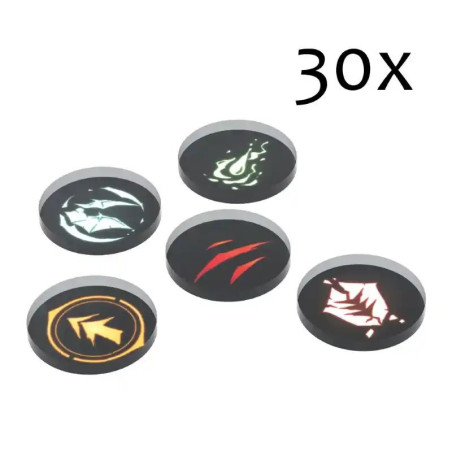 Northern Wind : Acrylic Tokens