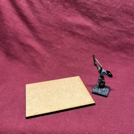 80x60mm MDF-bas, Rektangulär
