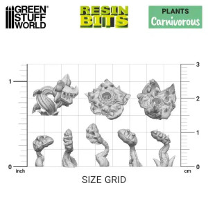 3D printed set - Carnivorous Plants 1:48