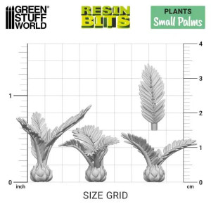 3D printed set - Small Palms 1:48